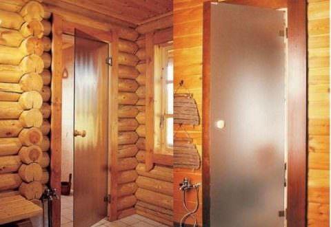 Двери в парилку стеклянные: размер двери из стекла в парную, как установить в парилку, установка – всё о банях
