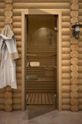 Двери в парилку стеклянные: размер двери из стекла в парную, как установить в парилку, установка – всё о банях