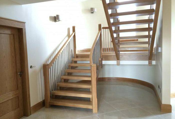 Двухмаршевая лестница с площадкой: особенности конструкции