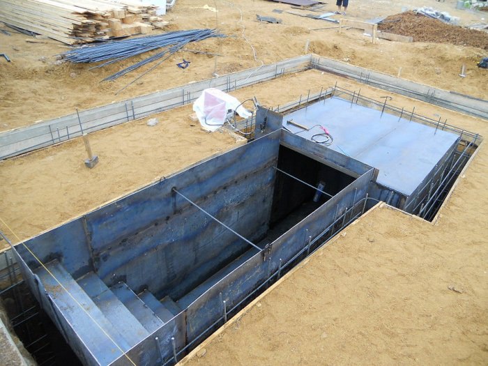 Фундамент своими руками под дом с подвалом: технология стройки