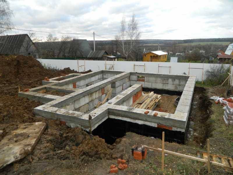 Фундамент своими руками под дом с подвалом: технология стройки