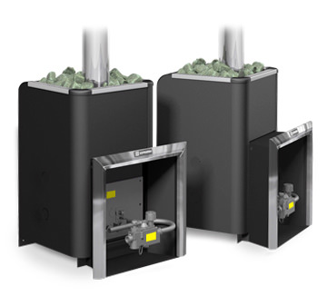 Газодровяные и дровяные печи для бани – всё о банях