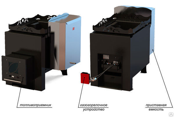 Газодровяные и дровяные печи для бани – всё о банях