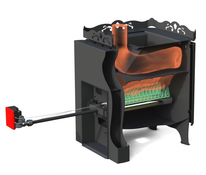 Газодровяные и дровяные печи для бани – всё о банях