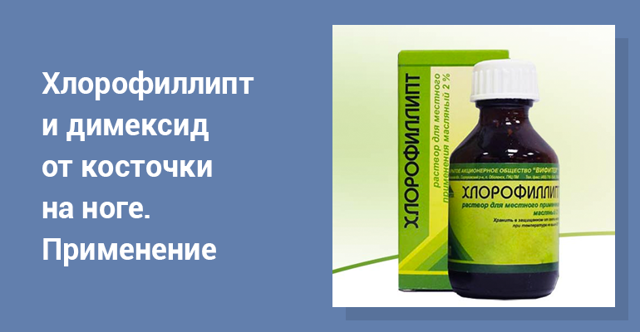 Хлорофиллипт и димексид – можно ли принимать одновременно (совместимость)