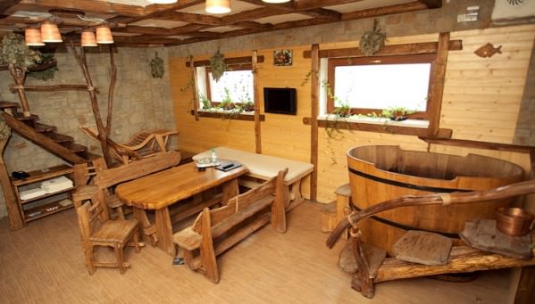 Интерьер бани – приемы и правила оформления – всё о банях