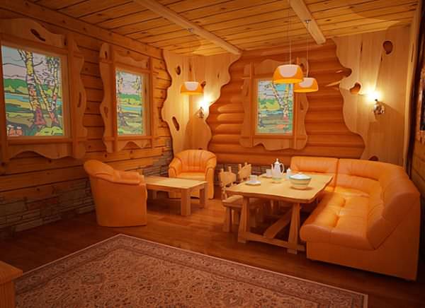 Интерьер бани – приемы и правила оформления – всё о банях