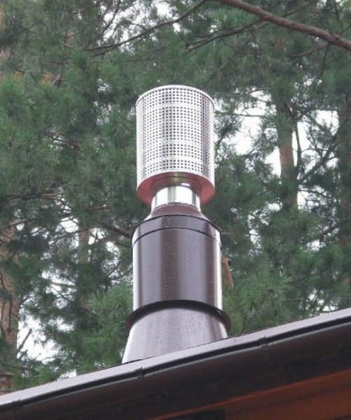 Искрогаситель на дымоход: как можно снизить “искровый выхлоп” + пример самоделки – всё о банях