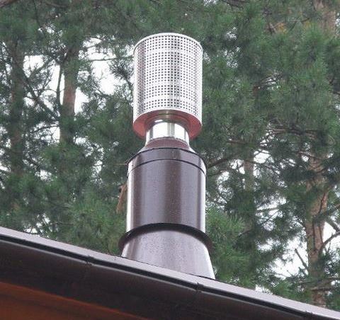 Искрогаситель на трубу бани: как сделать своими руками, искры из дымохода – всё о банях