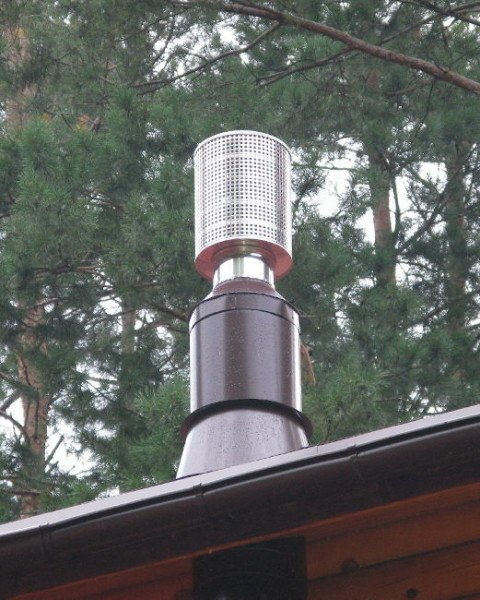 Искрогаситель на трубу бани: как сделать своими руками, искры из дымохода – всё о банях