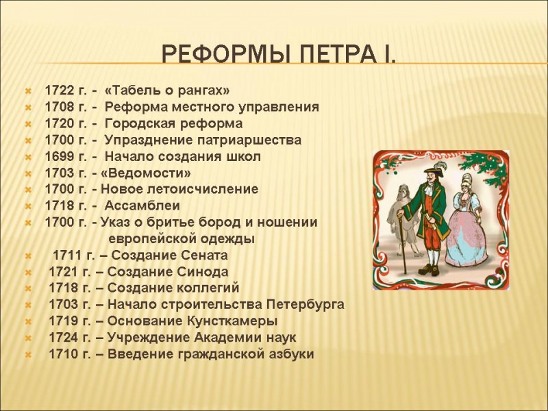 История России после правления петра i — история России