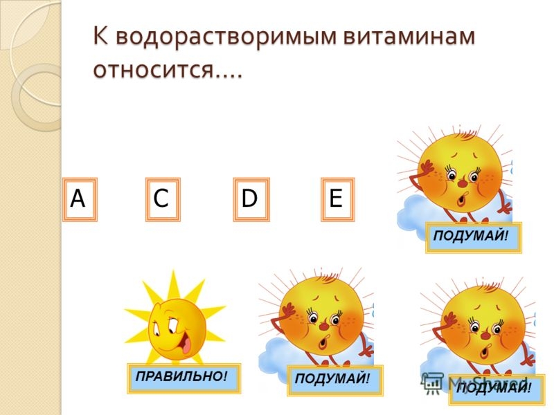 К жирорастворимым витаминам относятся