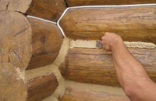 Как конопатить сруб – мхом, паклей, лентой и герметиками – всё о банях