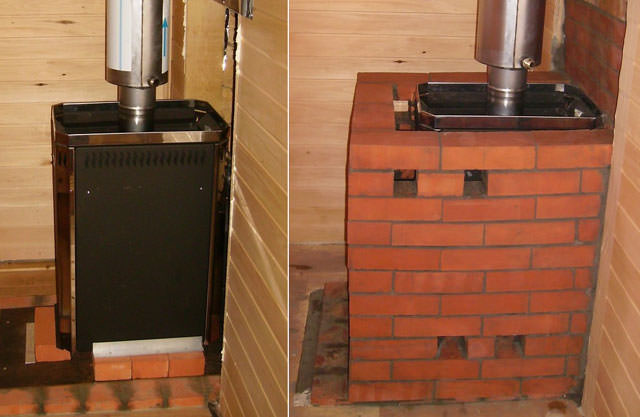 Как обложить металлическую печь кирпичом на примере печи сахара-16 – всё о банях