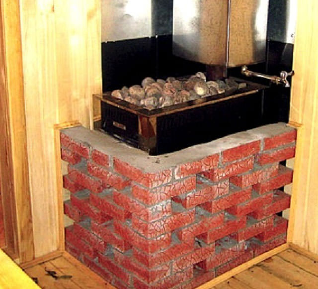 Как обложить металлическую печь кирпичом на примере печи сахара-16 – всё о банях