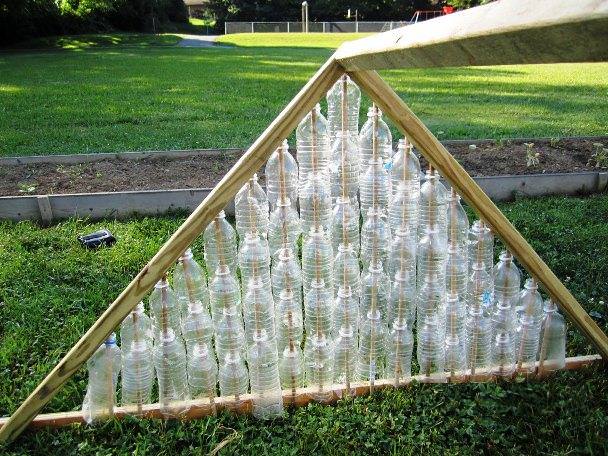 Как построить тепличные пирамиды на огороде своими руками