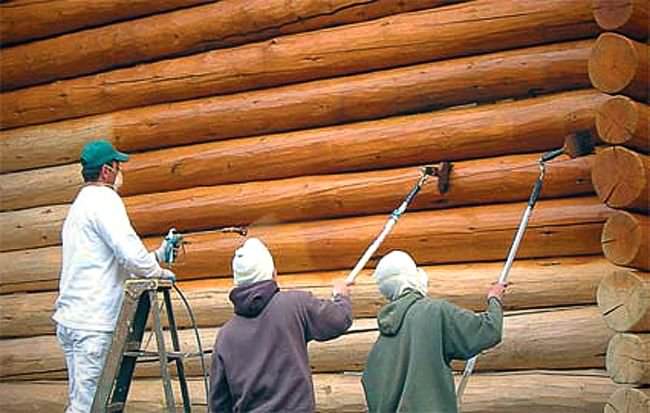 Как правильно производится покраска бани – всё о банях