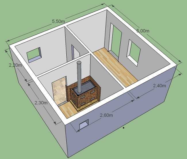 Как строить, используя готовые проекты бань из пеноблоков – всё о банях