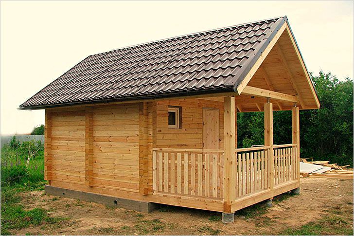 Как строится баня из бруса своими руками – всё о банях