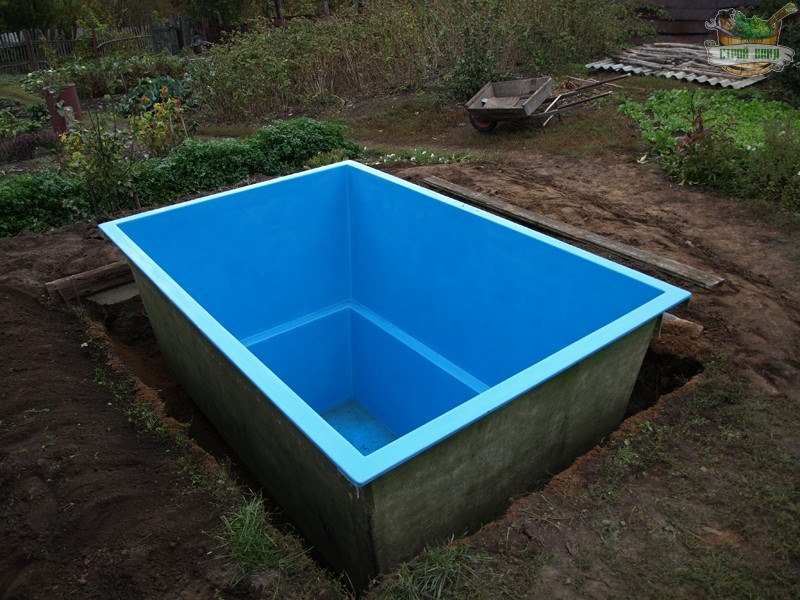 Как установить композитную (стекловолоконную) купель возле бани – информация из первых рук – всё о банях