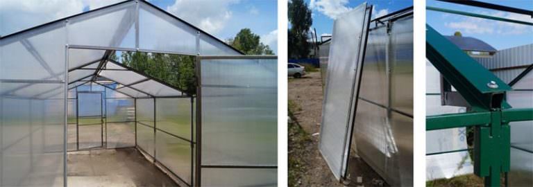 Как возводится теплица со съемной крышей своими руками