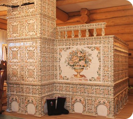 Как выполняется облицовка печей керамической плиткой, камнем и изразцами – всё о банях