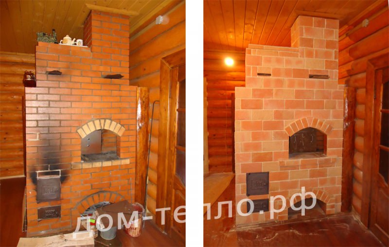 Как выполняется облицовка печей керамической плиткой, камнем и изразцами – всё о банях
