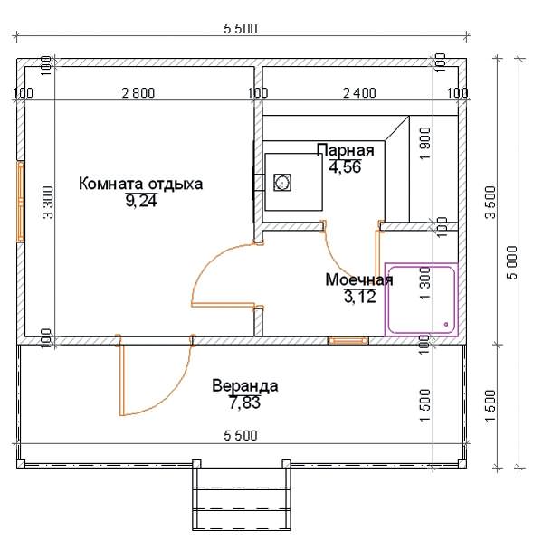Какие бывают проекты бань из кирпича и как их построить – всё о банях