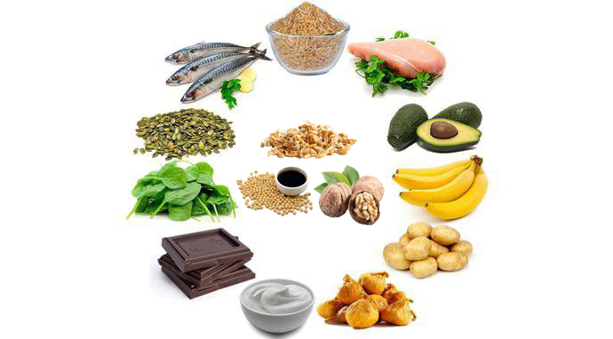 Какие продукты содержат магний в6