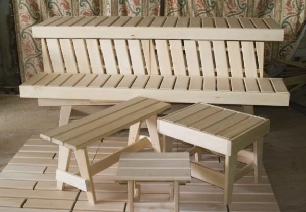 Какой мы хотим видеть мебель для бани – всё о банях