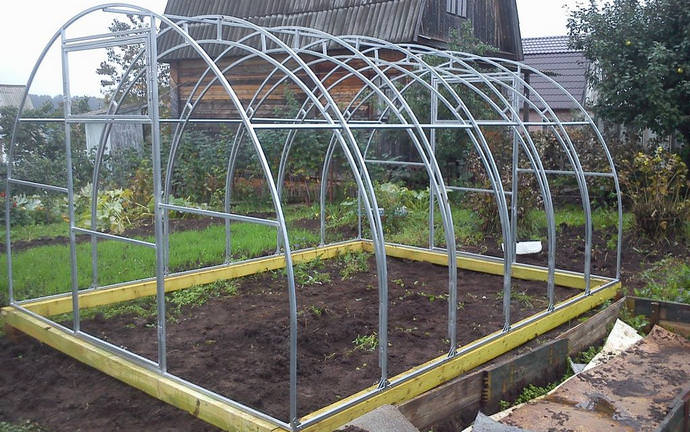 Каркас теплицы из профильной трубы: чертежи и особенности самостоятельного изготовления