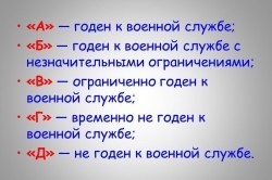 Категория годности В: что значит ограниченно годен к военной службе, как поменять категорию в военном билете