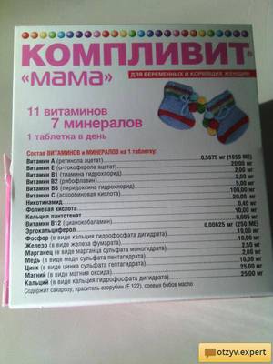 Компливит для беременных состав