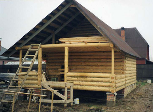 Крыша бани своими руками – пошаговое строительство односкатного и двускатного вариантов – всё о банях