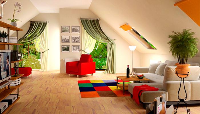 Мансардный этаж – оформление, преимущества и недостатки
