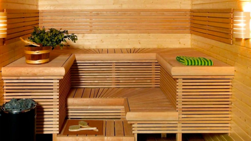 Мебель для бани из дерева: обустраиваем помещение – всё о банях