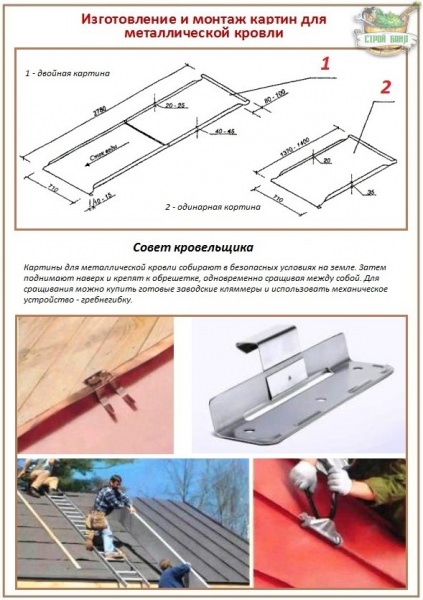 Металлическая кровля – подробный разбор фальцевой технологии – всё о банях