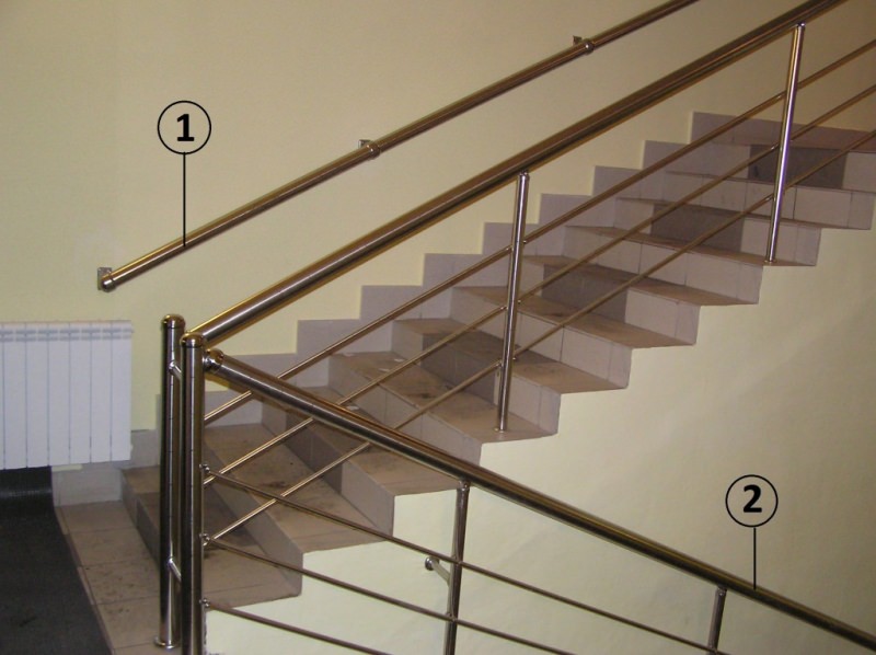 Металлические ограждения для лестницы: особенности конструкции