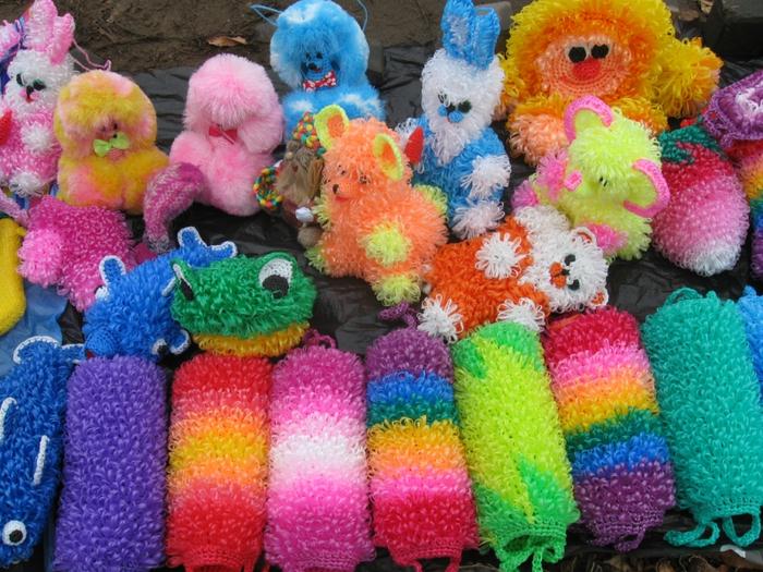 Мочалка для бани: вяжем своими руками – всё о банях