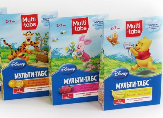 Мульти табс для детей от 2 лет
