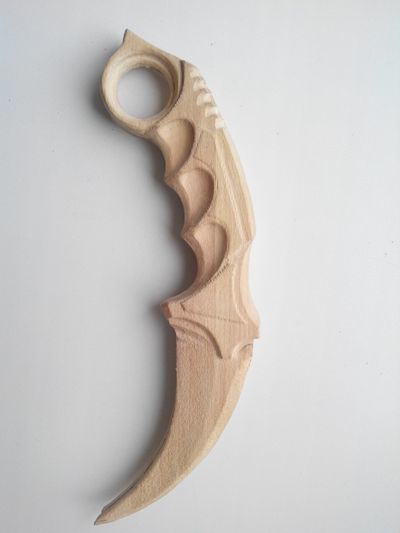Нож керамбит: как сделать из дерева, рисунок, чертеж-шаблон на бумаге