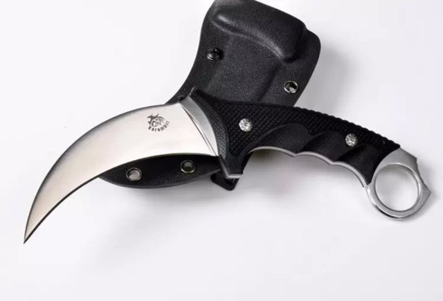 Нож керамбит: как сделать из дерева, рисунок, чертеж-шаблон на бумаге