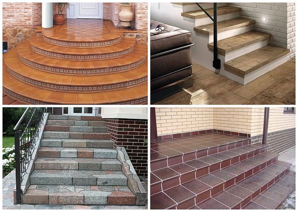Облицовка плиткой ступеней: особенности материалов