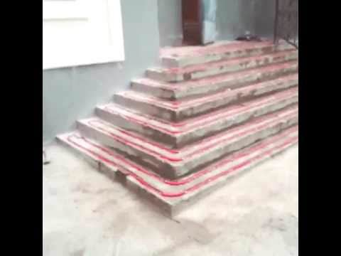 Обогрев ступеней на крыльце и уличной лестнице