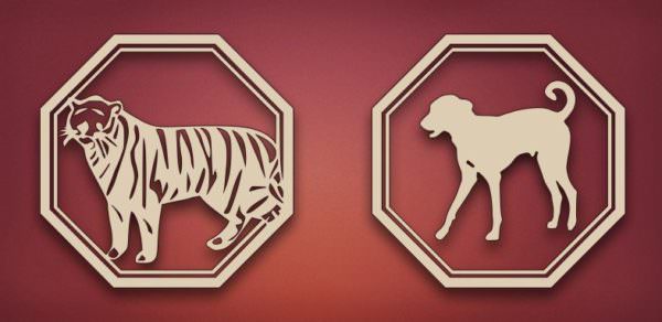 Описание любовной совместимости между собакой и тигром