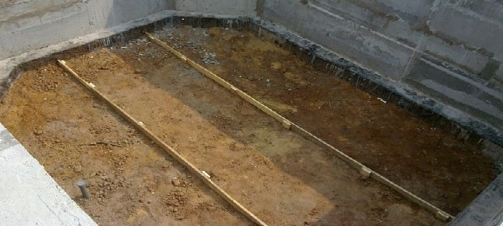 Основание подвала — строим пол в подвале частного дома