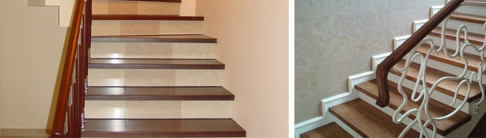 Отделка лестницы: варианты облицовки