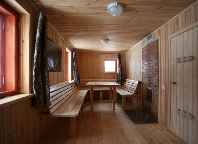 Отделка предбанника: оформление интерьера в бане, как оформить дизайн, обустройство, как отделать, как и чем обустроить красивый предбанник внутри, свет и декор на фото и видео – всё о банях