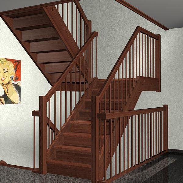 П образная лестница: виды и особенности изготовления