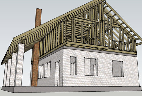 Переделка крыши дома под мансарду – расширяем жилую площадь